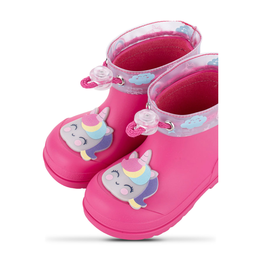 Botas de agua Igor de goma fuxia vista 3
