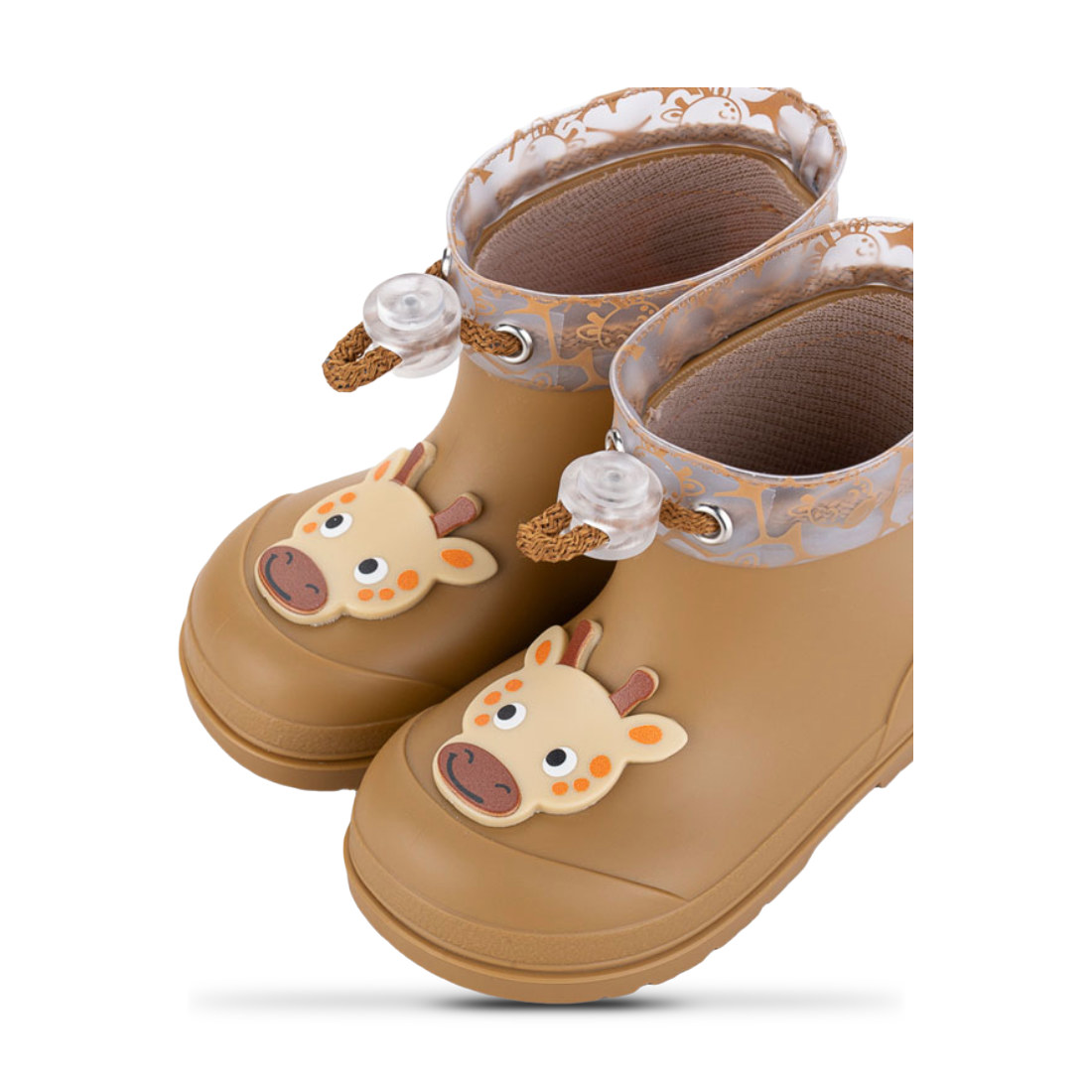 Botas de agua Igor jirafa mostaza vista 3