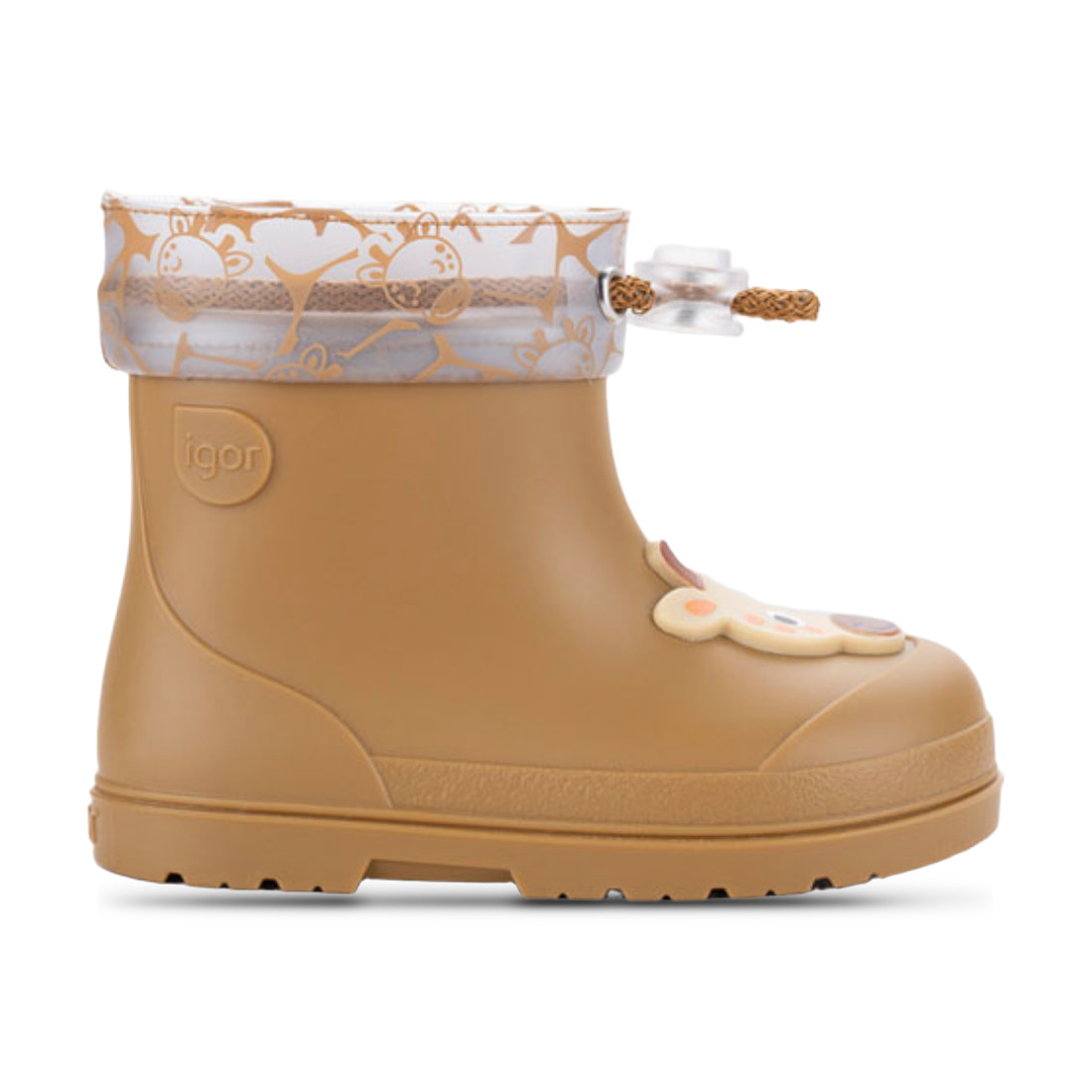 Botas de agua Igor jirafa mostaza en color mostaza