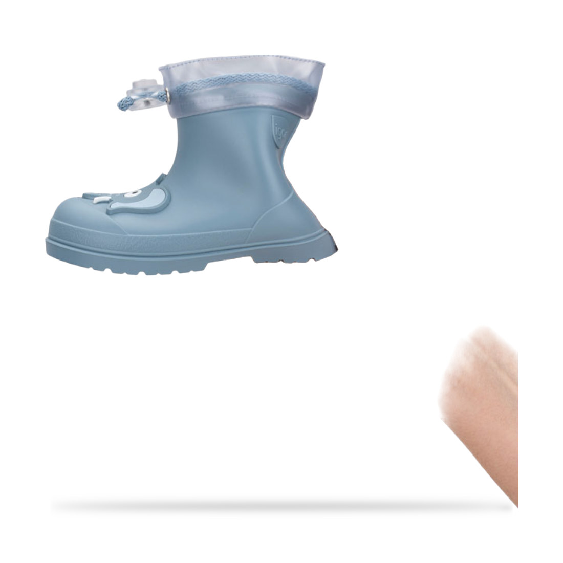 Botas de lluvia Igor azul de bebé vista 3