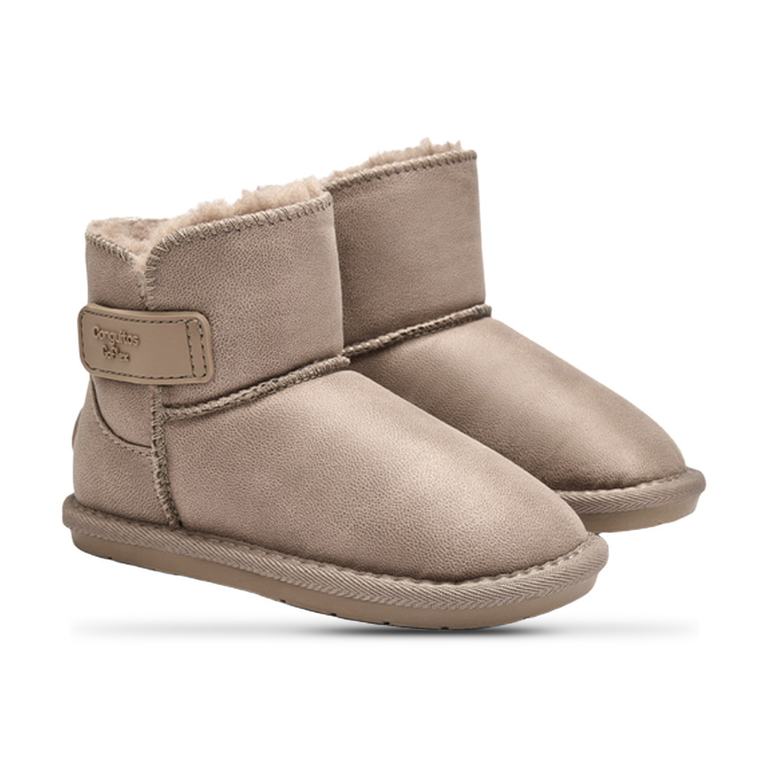 Botines Conguitos taupe en color taupe