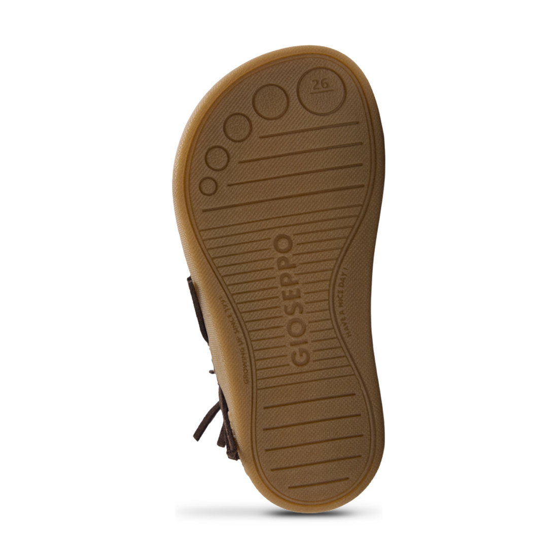Botines de piel con flecos Gioseppo chocolate vista 3