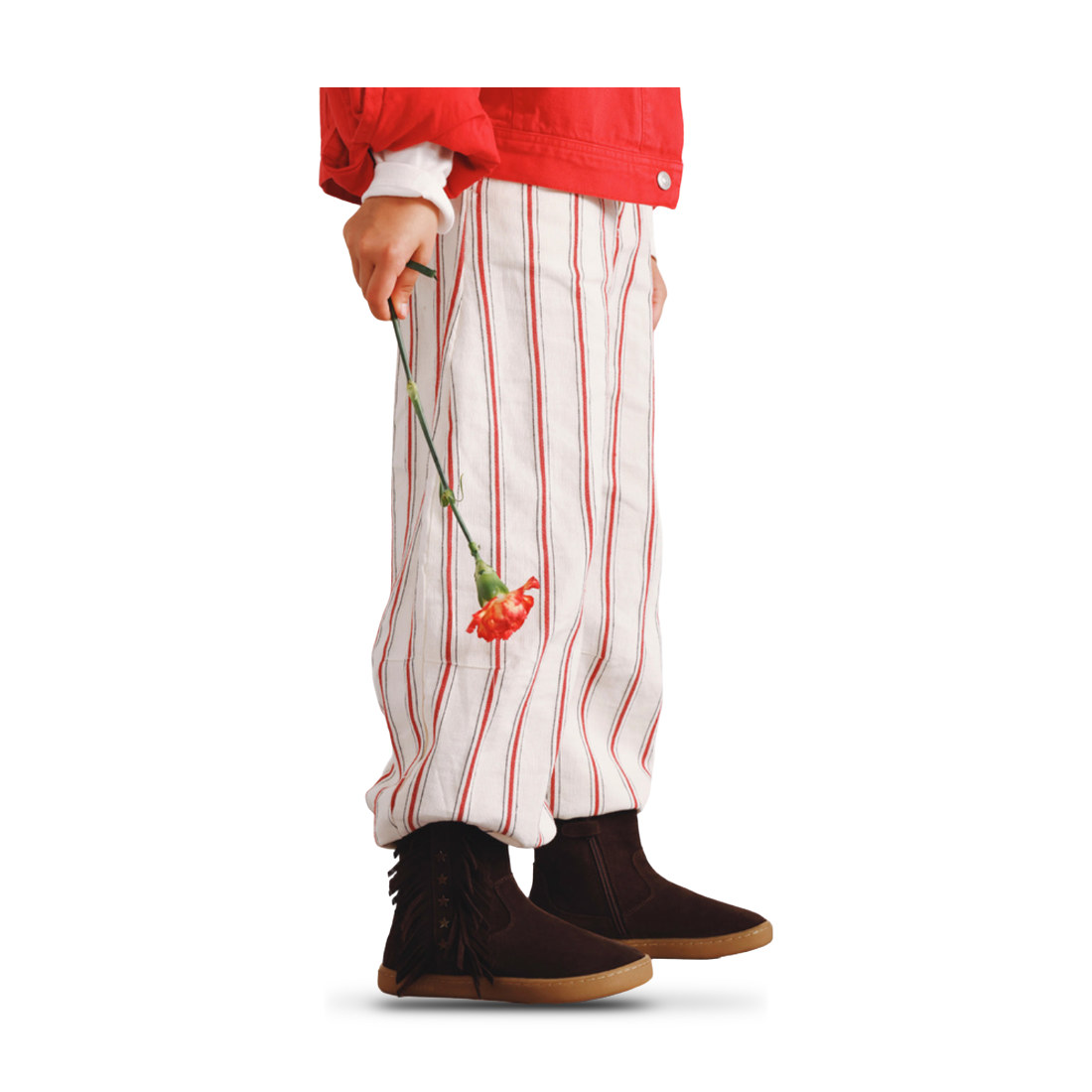 Botines de piel con flecos Gioseppo chocolate vista 6