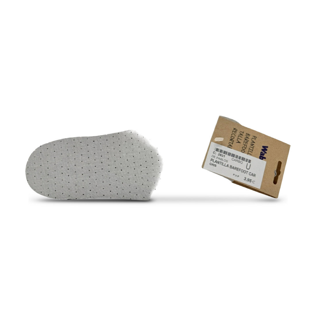 Plantillas barefoot recortables De Pablos gris vista 3
