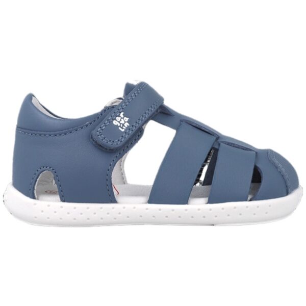 Sandalias Barefoot Cerrada Piel Biomecanics Marino