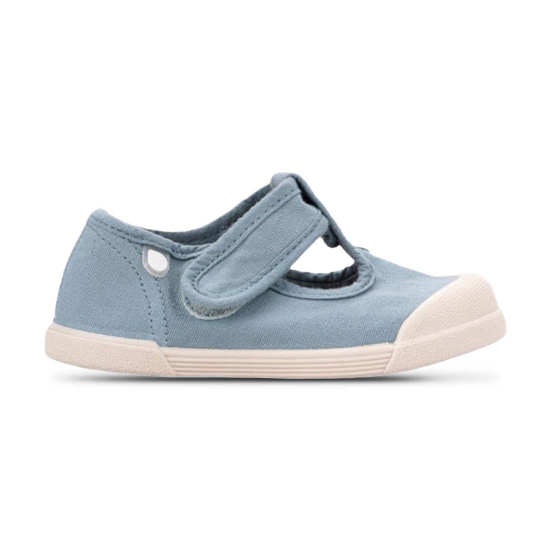 Sandalias Barefoot Pepito Lona Velcro IGOR Azul