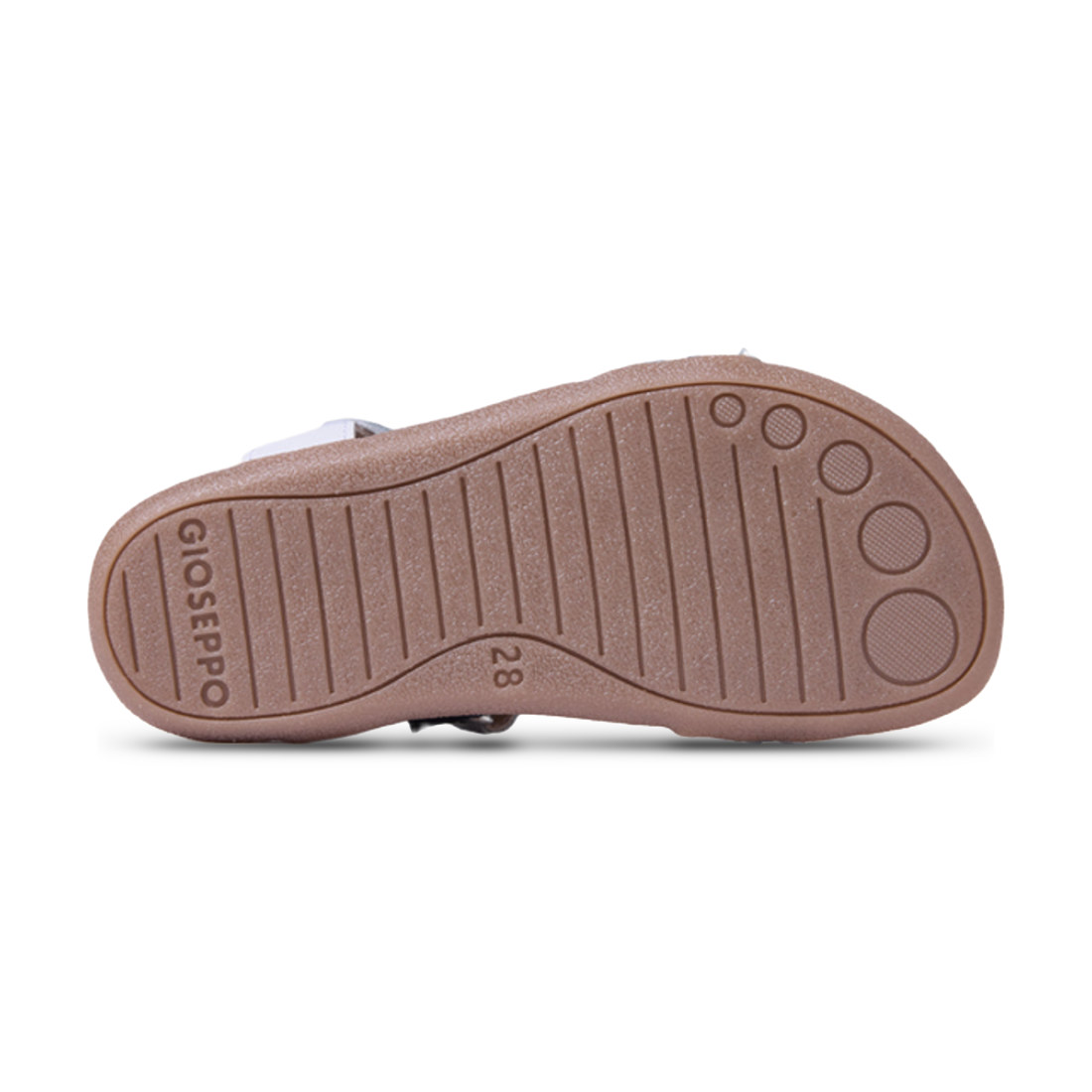 Sandalias Gioseppo blancas de piel con velcro para vista 6