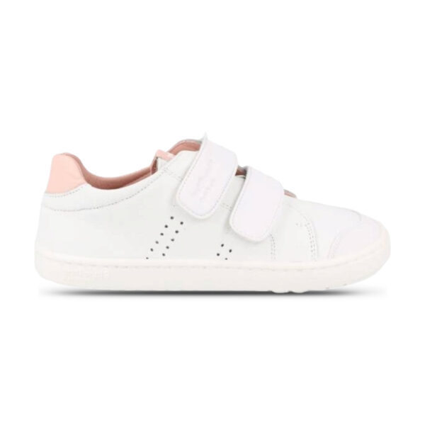 Zapatillas Barefoot Piel New Rio Blanditos Blanco y rosa
